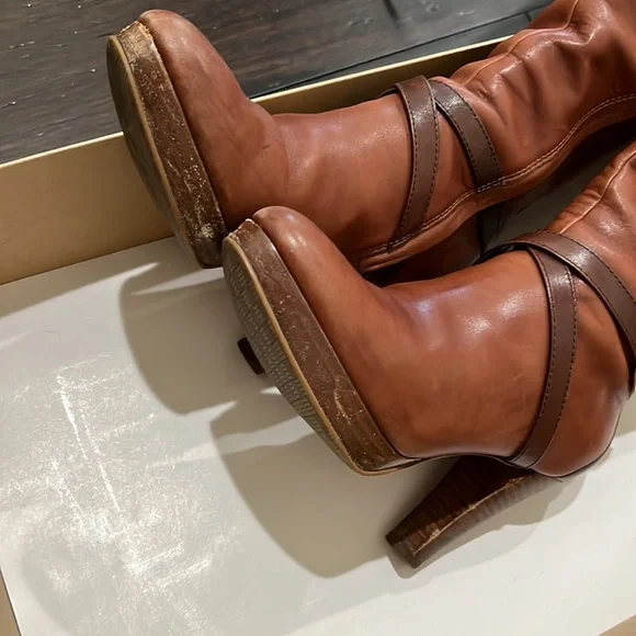 Cole Han x Nike Air Poppy Bit Tall Leather Boot. Size 5.5B - Picture 9 of 12